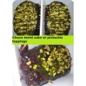 Choco moist cake w/ Pistachio toppings & sauce