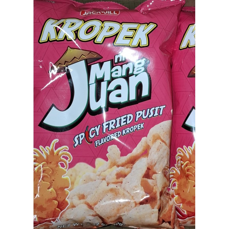 Kropek Spicy Fried Pusit 80gr Mang Juan