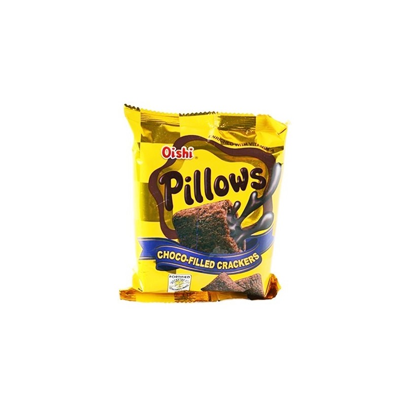 Oishi Pillows Choco Filled Crackers 150gr