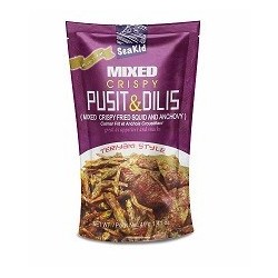 Crispy Fried Pusit & Dilis 40g Seakid