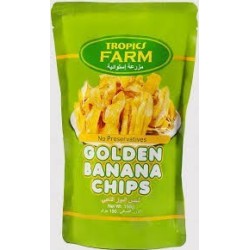 Golden Banana Chips 150g Tropics Farm