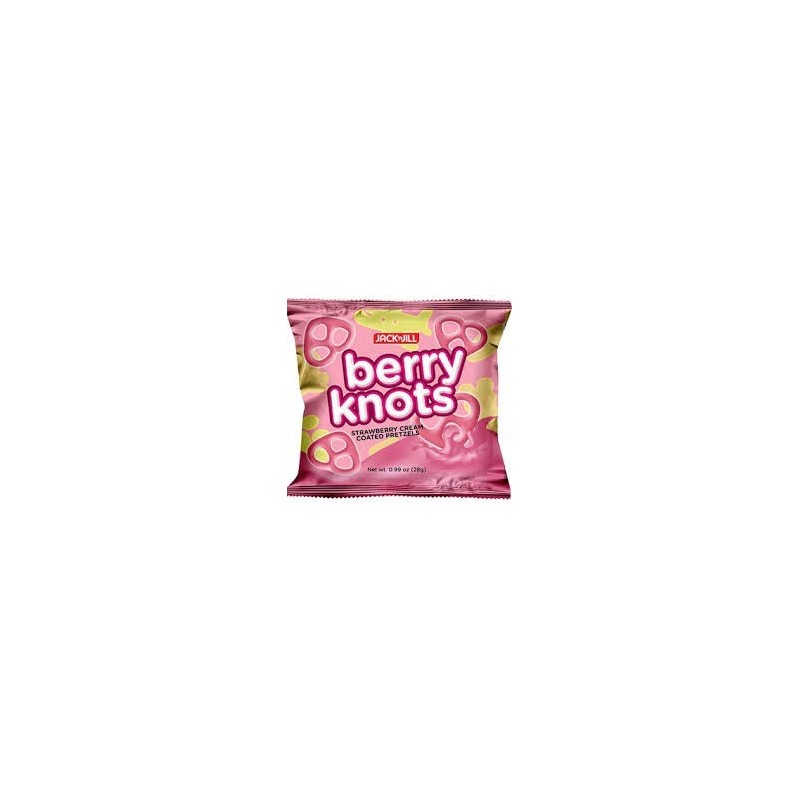 10x Mini Strawberry Pretzels 28gr Jack N Jill