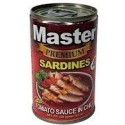 Master Sardines Premium in Hotchili Tomatoe Sauce 155gr