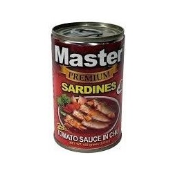 Master Sardines Premium in Hotchili Tomatoe Sauce 155gr
