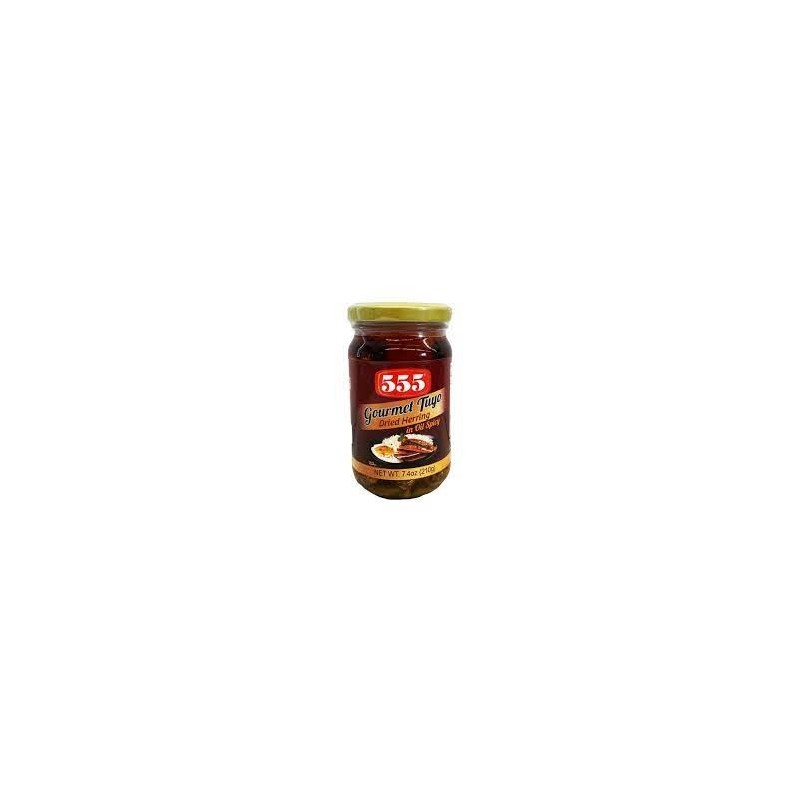 555 Gourmet Tuyo Dried Herring in Oil 210g