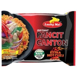 Pancit Canton Hot Chili 85g - Lucky me