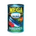 Mega Sardines in Tomatoe Sauce 155gr