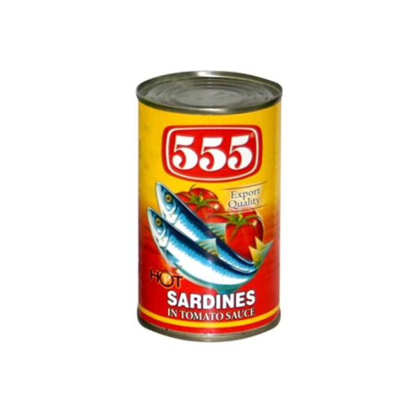 555 Sardines in Spicy Tomatoe Sauce 155gr