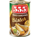 555 Fried Sardines Bistek 155gr