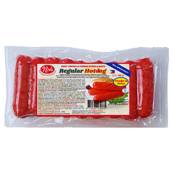 Tender Juicy Hotdogs 500gr - Nida Brand