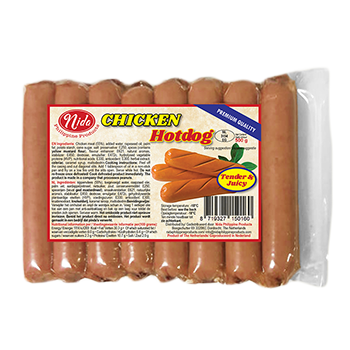 Tender Juicy Chicken Hotdogs 500gr - Nida Brand