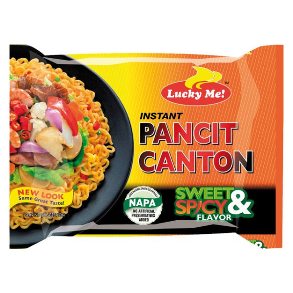 Pancit Canton Sweet & Spicy Flavor 80gr - Lucky me