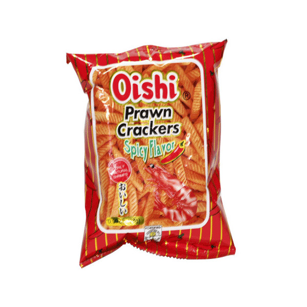 Oishi Prawn Crackers Spicy Bigger Size 90gr