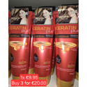 3x Keratine Plus Brazilian Luxe, Hair Treatment for Dry & Damaged Hair (red)
