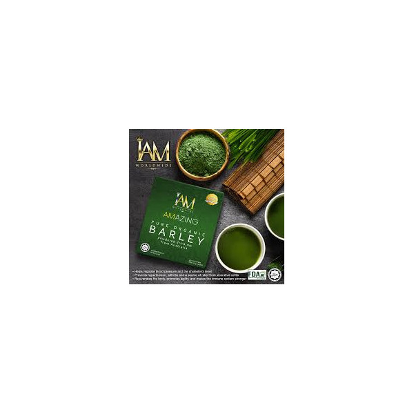 I AM Amazing Pure Organic Barley Powder (10 sachet in 1Box)