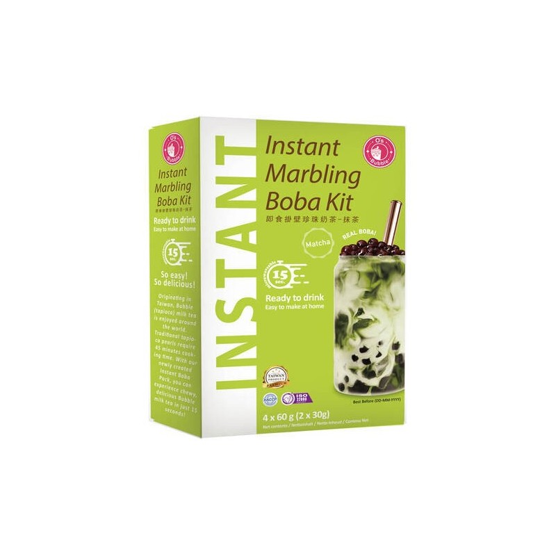 Instant Boba Matcha tea 4x60gr