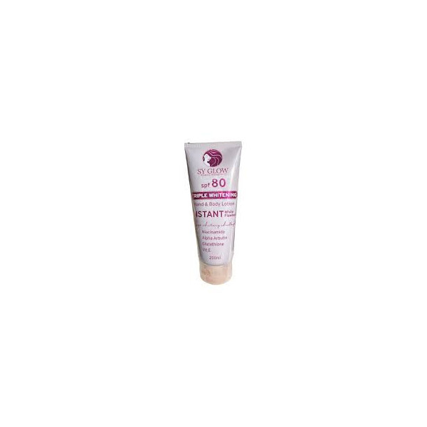 SY Glow - Triple Whitening Hand & Body Lotion - INSTANT White SPF80