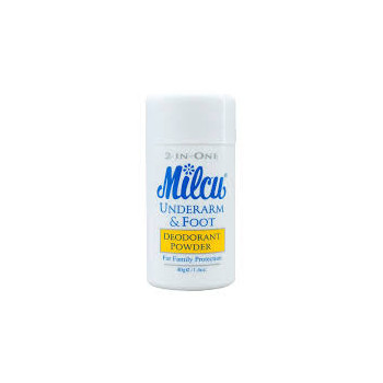 Milcu 2n1 Underarm & Foot Deodorant Powder 80gr