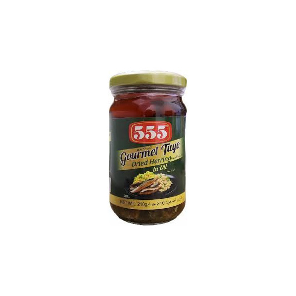 555 Gourmet Tuyo Dried Herring in Oil 210g