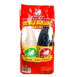 Silver Swan Value Pack Soy Sauce + Vinigar 1L