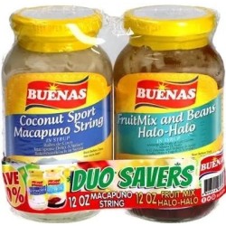 Macapuno String & Fruit Mix  Dou Savers 2x340gr Buenas