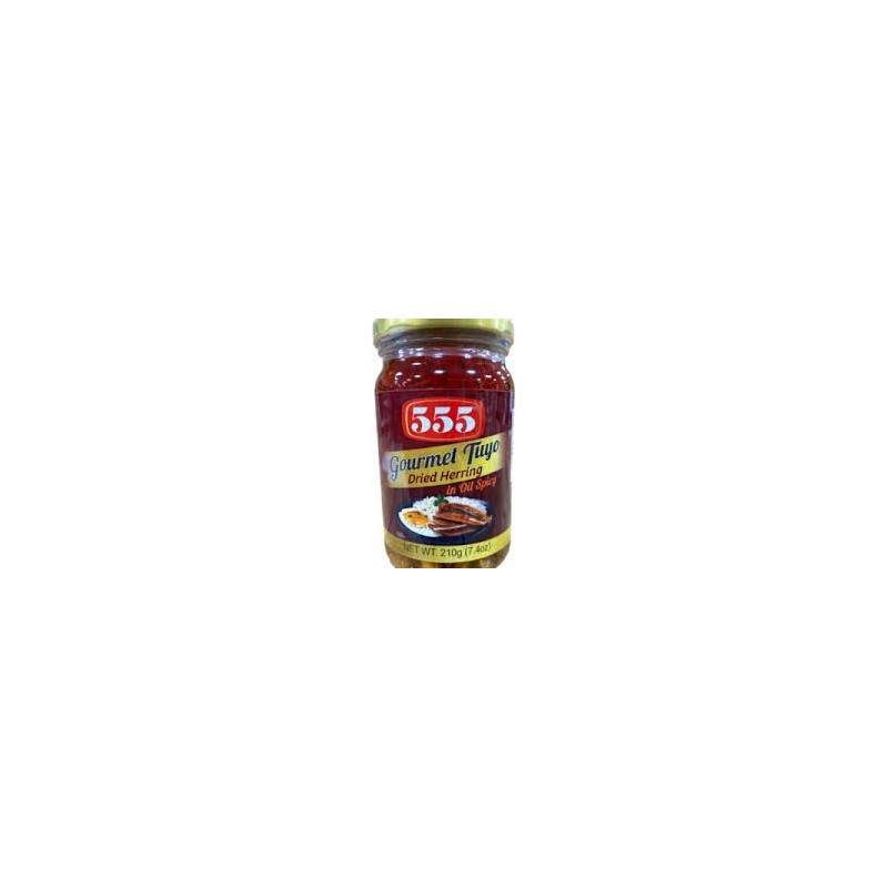 555 Gourmet Tuyo Dried Herring in Oil SPICY 210g