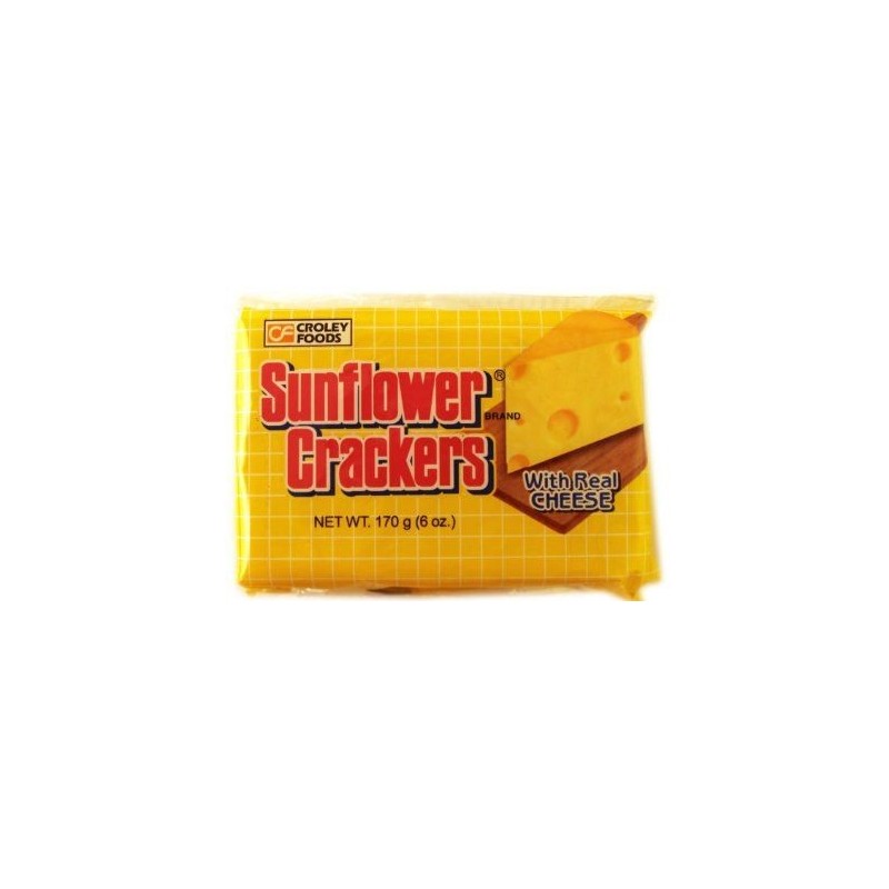 Sunflower Crackers with Real Cheese flavor 10x18gr