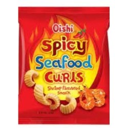 Oishi Spicy Seafood Curls Shrimp 90g