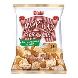 Martys Cracklings Salt and Vinegar 90gr Oishi