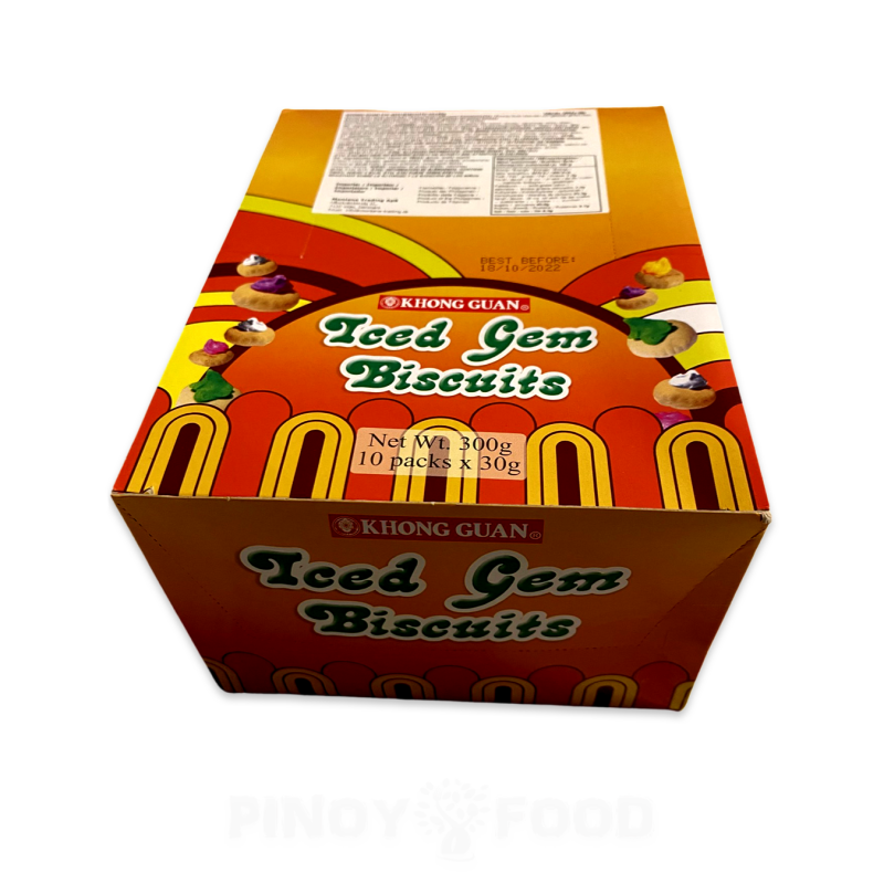 Iced Gem Biscuits 10x30g Khong Guan