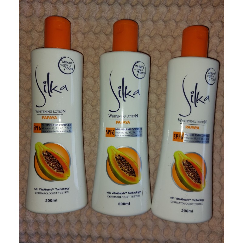 Silka Papaya Whitening Lotion 200ml SPF6