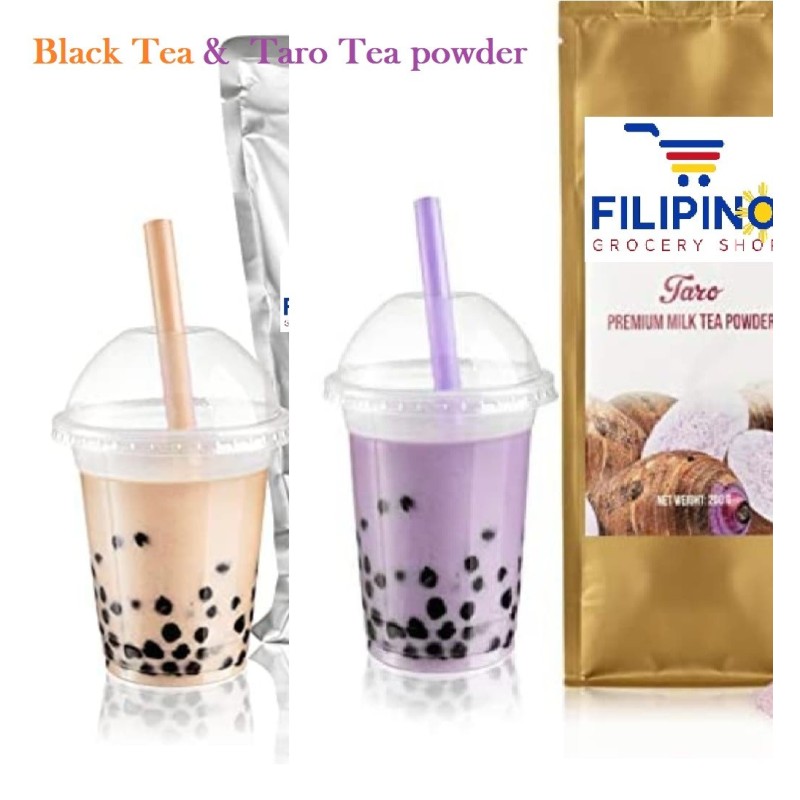 Taro Milk Tea & Black Milk Tea Powder 200gr each pack