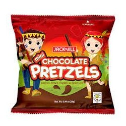 Mini Chocolate Pretzels 28 gr Jack N Jill