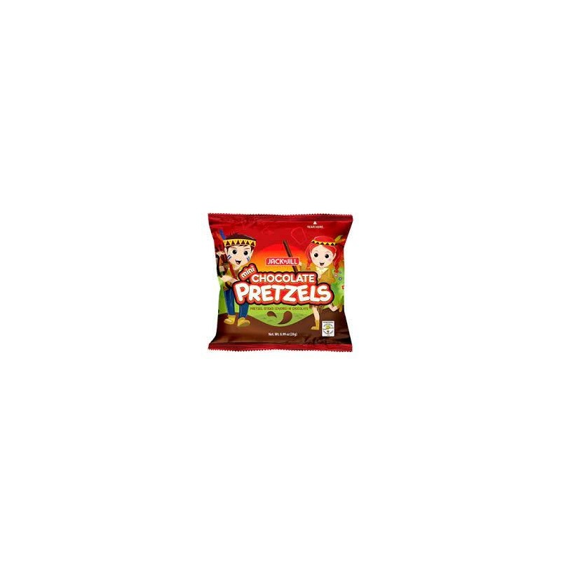 Mini Chocolate Pretzels 28 gr Jack N Jill