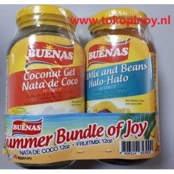 Buenas Fruitmix Halo2x and Nata White 2x340gr Bundle of Joy