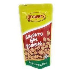 Growers Peanut Savoury Hot 80gr