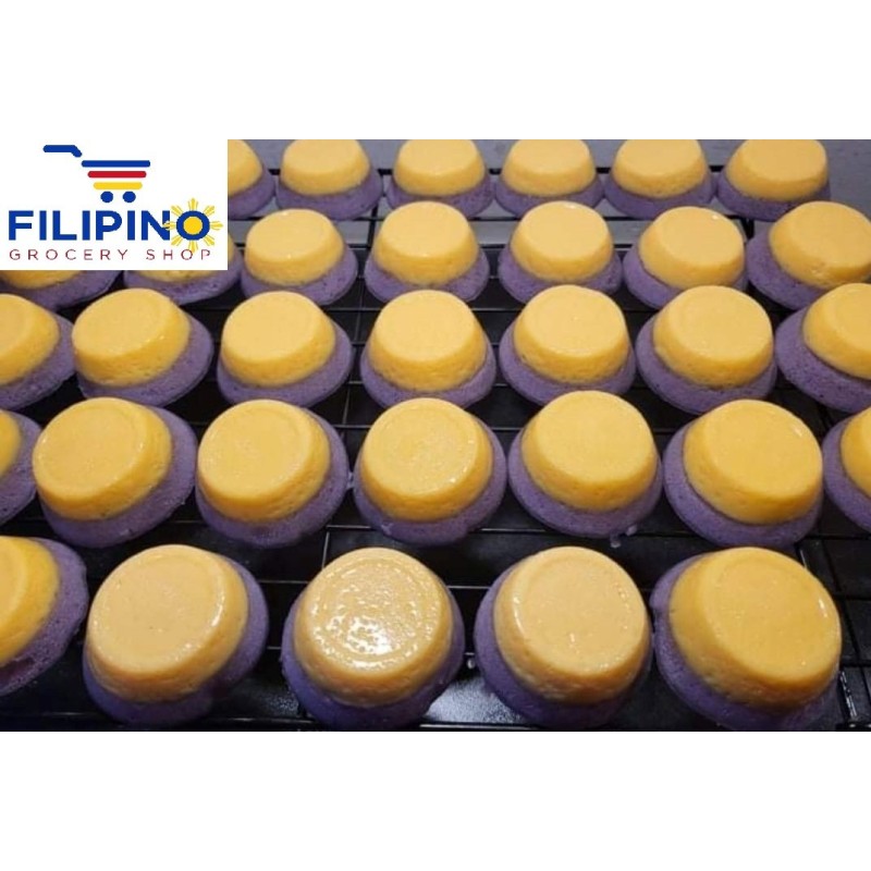 Pre-order Ube Puto flan 12pcs in tub