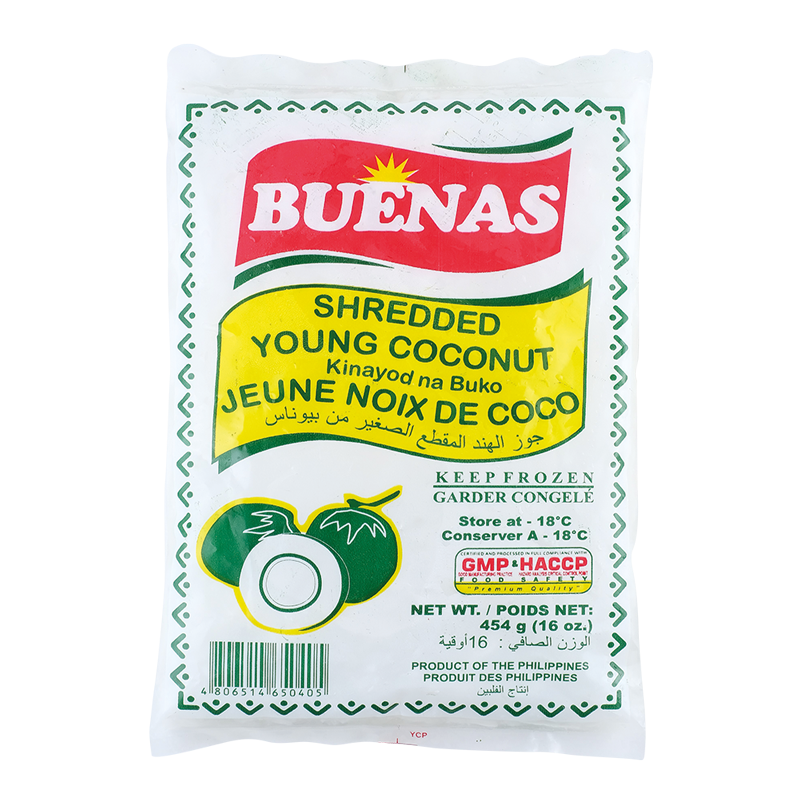 Schredded Young Coconut (Frozen) 454gr - Buenas Schredded Young Coconut (Frozen) 454gr - Buenas