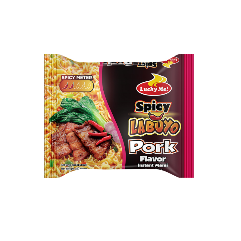 Lucky me Spicy Pork Labuyo Noodles Soup 50gr