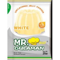 Gulaman / Jelly Powder mix White 25g Mr. Hat Gulaman