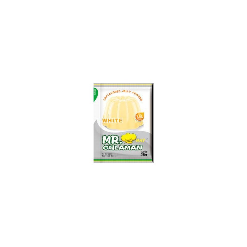 Gulaman / Jelly Powder mix White 25g Mr. Hat Gulaman
