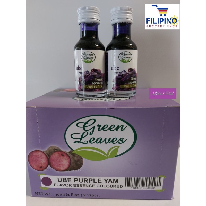 1Box Ube Essence / Flavouring 30mlx12 - Green Leaves