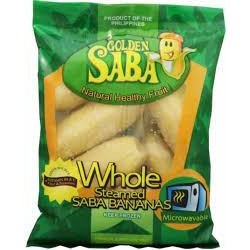 Steamed whole Banana 454 gr. - Golden Saba