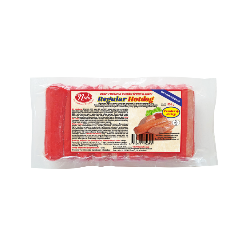 Tender Juicy Hotdog 500gr - Nida Brand