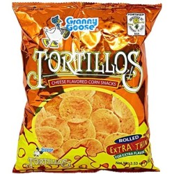 Tortillos Cheese Flavored Corn Snacks 100gr - Granny Goose