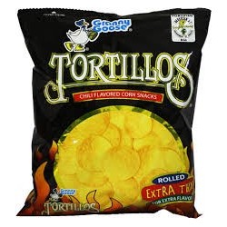 Tortillos Chili Flavored Corn Snacks 100gr - Granny Goose