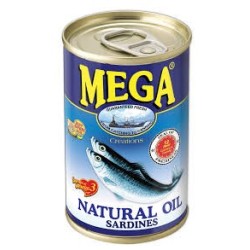 Sardines in Natural Oil 425gr- Mega