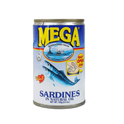 Sardines in Natural Oil 155gr- Mega