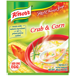 Instant Crab and Corn Soup...